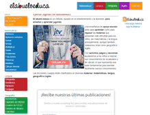 Tablet Screenshot of elabueloeduca.com